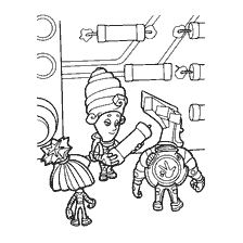 Fixations avec outils pour colorier noir et blanc