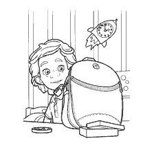 DimDimych collects his backpack