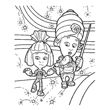 Coloriage fixics: Mamans et Simka