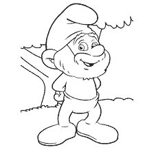 Pintura por Papa Smurf dos Smurfs