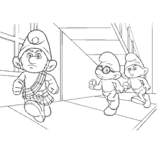Smurfs andar pela rua