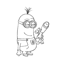 Mignon da Ugly Sono con un telescopio