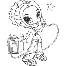 Lisa Frank's glamorous girl