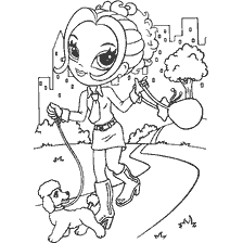 Glamorous girl Lisa Frank
