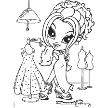 Coloring The Glamorous Girl von Lisa Frank
