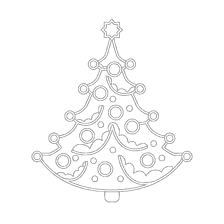 Árvore de Natal para pintar