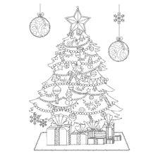 Beau sapin de Noël