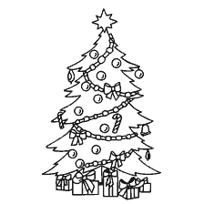 Christmas tree with gifts