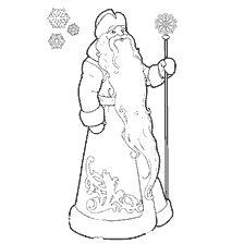 Père Noël avec neige et neige