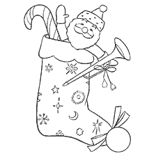 Christmas socks with gifts
