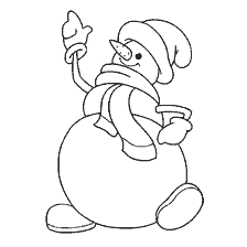 The Snowman Postman Coloring