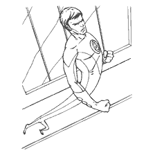 coloring page: Fantastic Four - Flexible, coloring