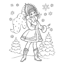 Pragtige Snow Maiden