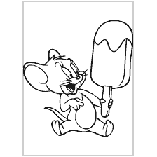 Cartoon scene with Jerry holding an Eskimo