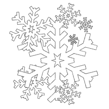 Het kleuren van de sneeuwvlokdans