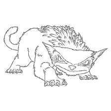 coloriage: Owl sur la coloration de la famille Croods