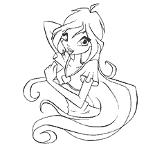 Colorir com a imagem de Fairy Bloom