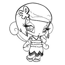Personagem de coloração Pixie Lockett da série de brinquedos