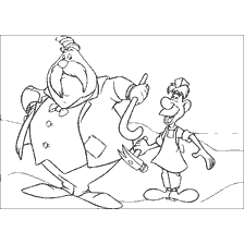 coloriage: Morse coloriage et charpentier d'Alice au pays des merveilles