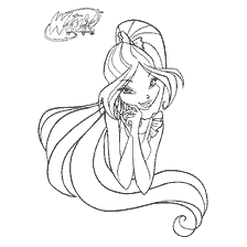Coloring Flor from Winx