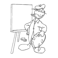 Mickey Mouse and Company: Donald Duck with a Palette
