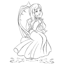 Princess combs her hair