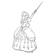 coloring page: Coloring Barbie in the image of a musketeer girl with a sword