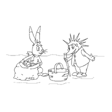 Bag of apples: Hare and hedgehog