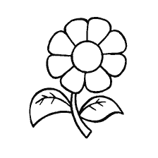 Coloring flowers for children