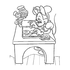 Myszka Mickey i Minnie robią ciasteczka