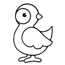 Pollo para colorear