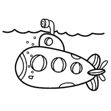 Submarine for coloring