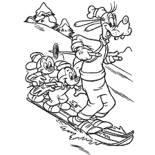 Микки Маус и компания на лыжах