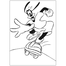 Goofy op die skaats