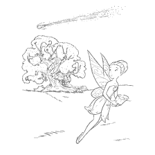 Iridessa watches comet in the sky