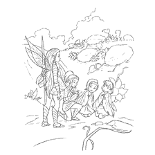 Fairies discuss information about the monster from the legend of the monster
