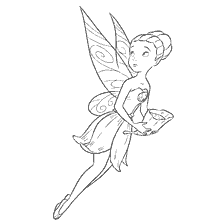 Coloring Fairy of Light Iridessa from the Legend of the Beast