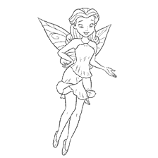 Rosetta Fairy in Coloring from The Legend of the Beast
