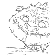 The monster from the cartoon Fairy: the legend of the monster in coloring