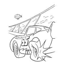 página para colorear: Coches para colorear: La rueda rota
