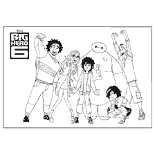 Coloring Team of Heroes from Hero City