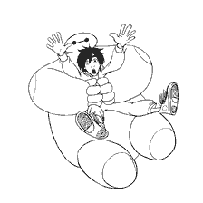 Image of a robot and a boy from Hero City