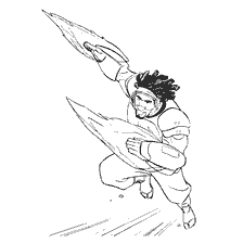 Wasabi with energy blades in flight