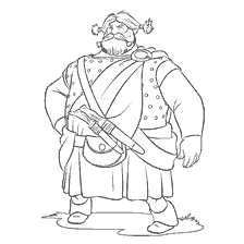 página para colorear: Colorear por Lord McGuffin de la caricatura Braveheart