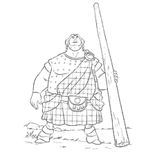 página para colorear: El Hijo del Señor McGuffin de Braveheart