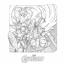 Avengers: coloring with superheroes