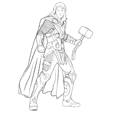 Kolorowanki Thor Avengers