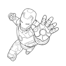 Iron Man w kolorowanie Avengers