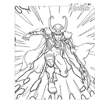 Kolorowanie Loki Avengers