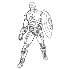Couleur capitaine Amérique des Avengers